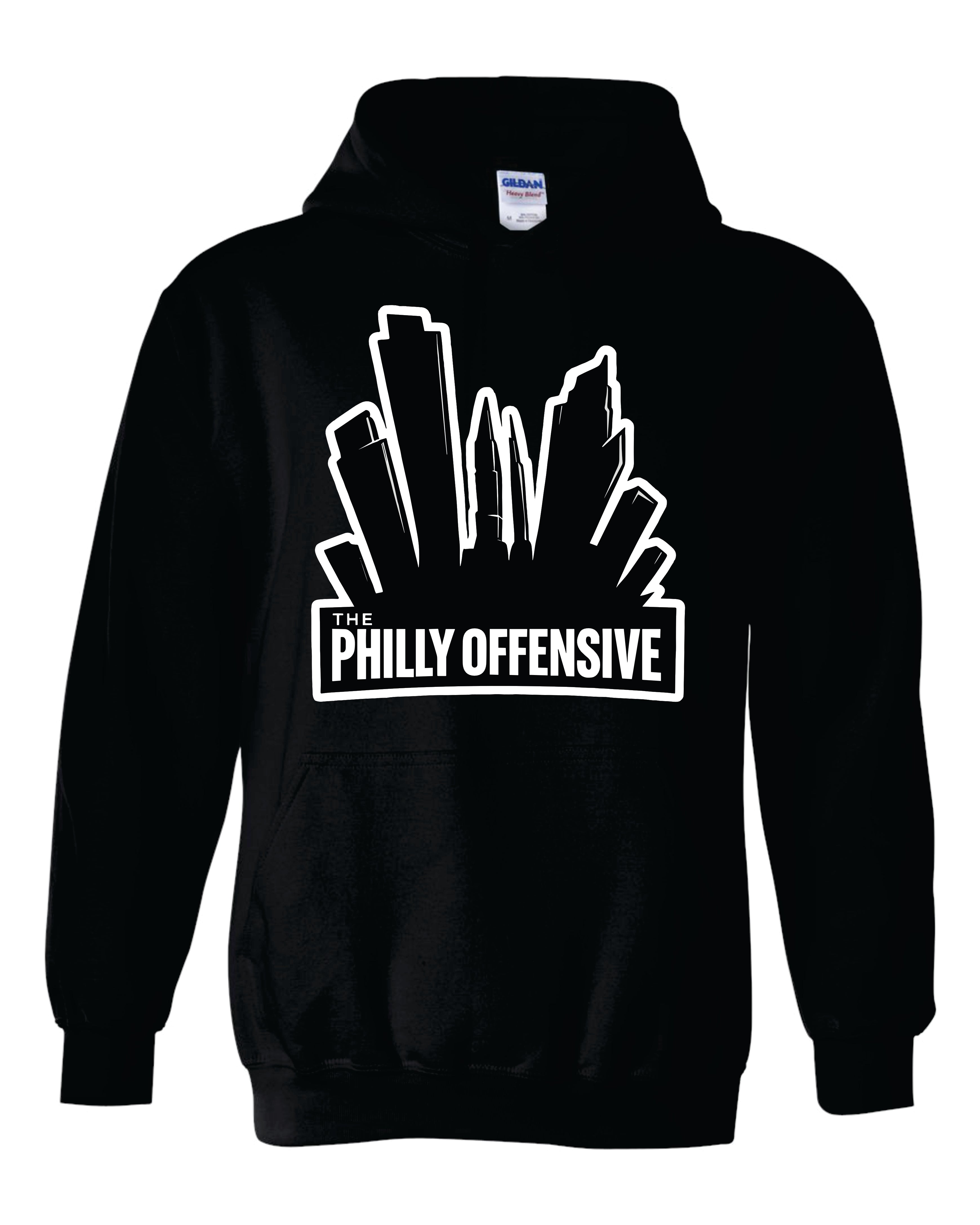 The Philly Offensive Hoodie Skyline Design